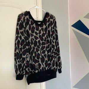 Leopard print dressy top